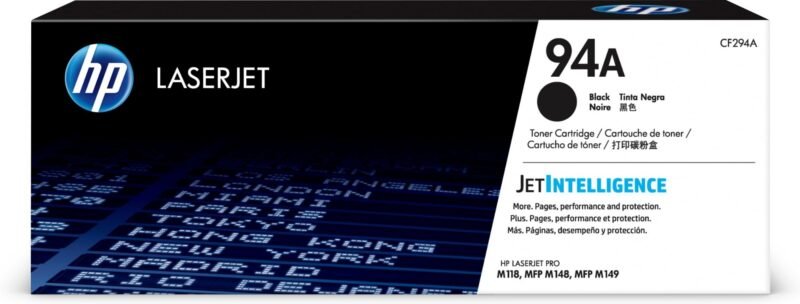 HP 94A - black - original - LaserJet - toner cartridge (CF294A), photo 1 of 1