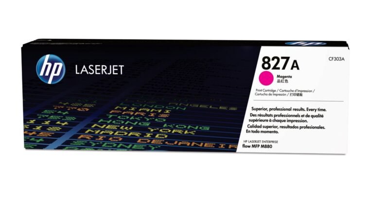 HP 827A - magenta - original - LaserJet - toner cartridge (CF303A), photo 1 of 1