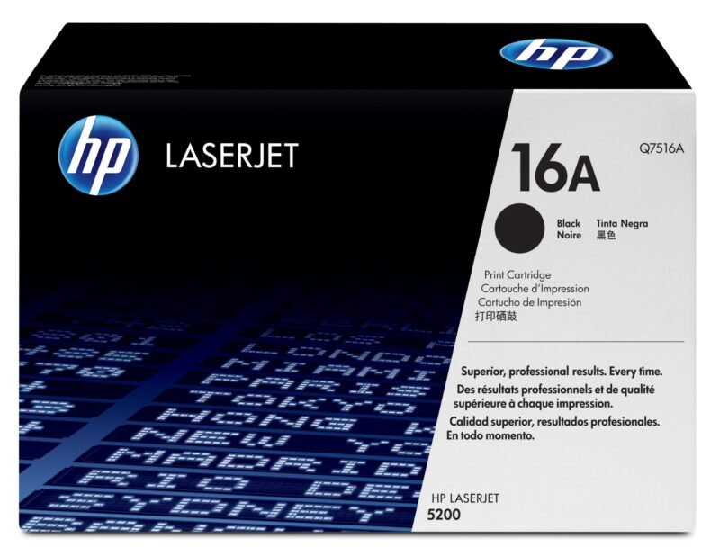 HP 16A - black - original - LaserJet - toner cartridge (Q7516A), photo 1 of 1