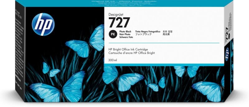 HP 727 zwarte DesignJet fotoinktcartridge, 300 ml, foto 1 van 1