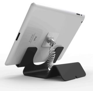 COMPULOCKS Universal Tablet Holder Keyed Coiled Cable Lock Black - stand - for tablet
