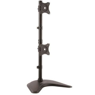 STARTECH.COM Vertical Dual Monitor Stand - Supports Monitors 13" to 27" - Adjustable