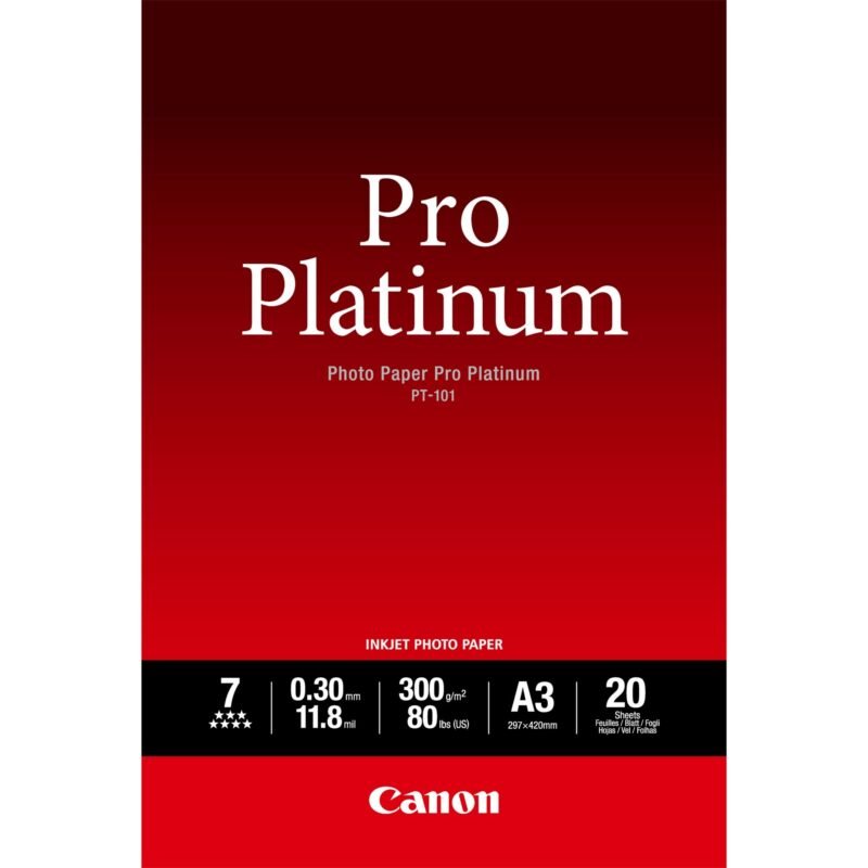 Canon Pro Platinum 2768B017 Photo Paper - A3 - 297 mm x 420 mm, photo 1 of 1