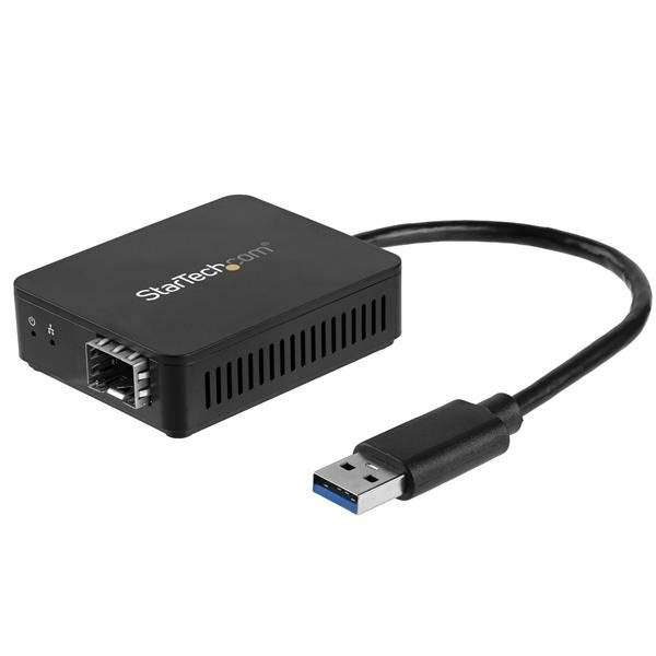 STARTECH.COM USB to Fiber Optic Converter - Open SFP - USB 3.0 to Gigabit Ethernet Network Adapter, photo 1 of 1