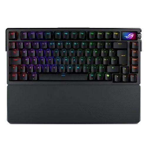 Asus ROG AZOTH Extreme Compact 75% Mechanical RGB Gaming Keyboard, Wireless/Btooth/USB, NX Snow Switches, 8000Hz, OLED Display, Control Knob, photo 1 of 1