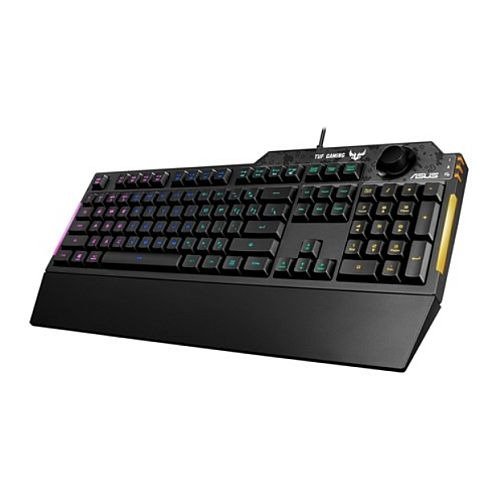 Asus TUF GAMING K1 RGB Keyboard with Volume Knob, 19-key Rollover, Side Light Bar & Armoury Crate, Spill Resistant, Detachable Wrist Rest, photo 1 of 1