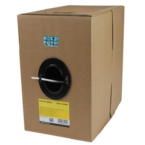 STARTECH.COM 304,8 m Bulk Roll of White CMR Cat5e Solid UTP Riser Cable - Cat 5e Riser Cable, photo 1 of 1