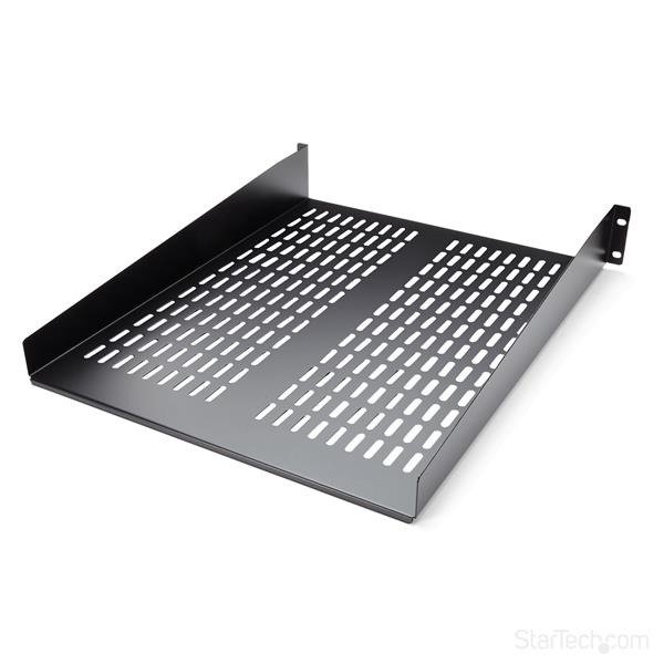 STARTECH.COM 1U Server Rack Shelf, 2U 22in Universal Fixed Vented Network Rack Shelf/Cantilever Tray, photo 1 of 1