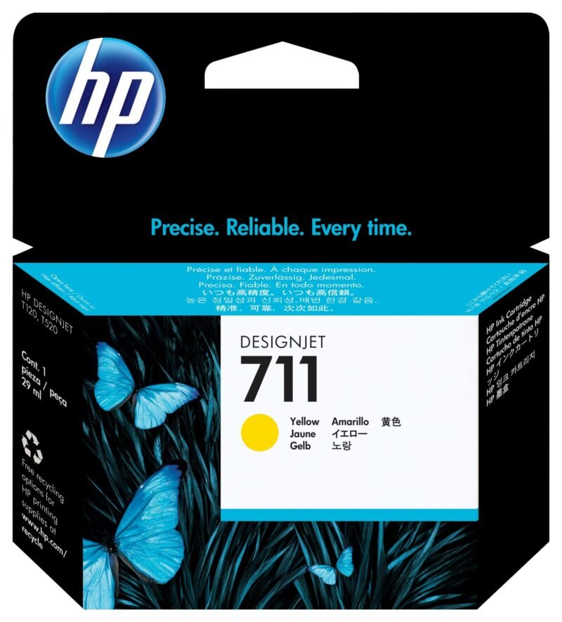 HP 711 - yellow - original - DesignJet - ink cartridge, photo 1 of 1