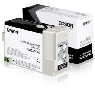 EPSON SJIC20P(K) - black - original - ink cartridge