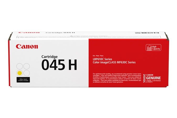 CANON 045 H - high capacity - yellow - original - toner cartridge, photo 1 of 1