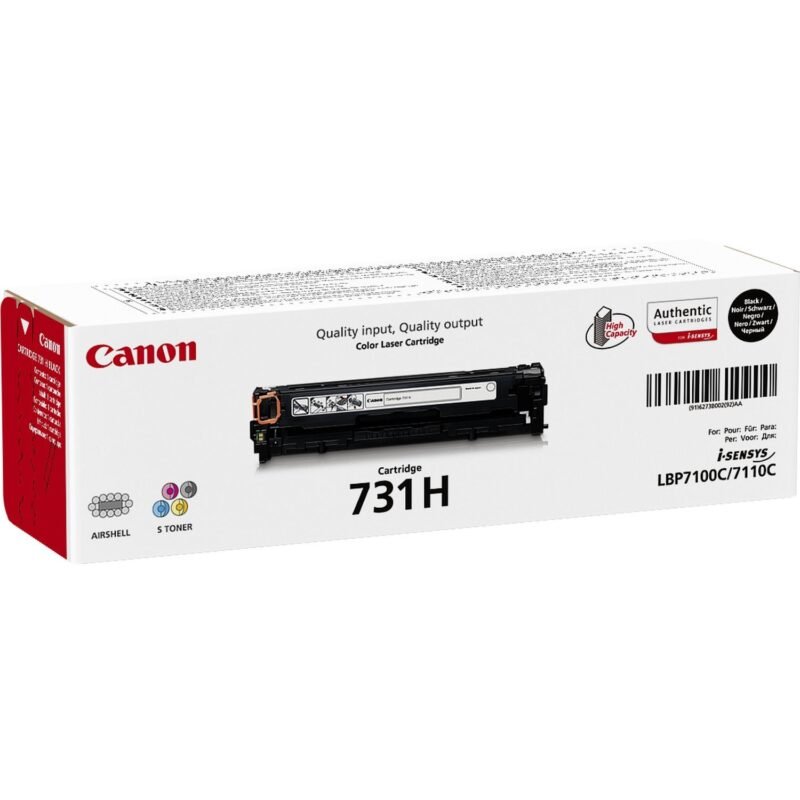 CANON 731 BK H - high capacity - black - original - toner cartridge, photo 1 of 1