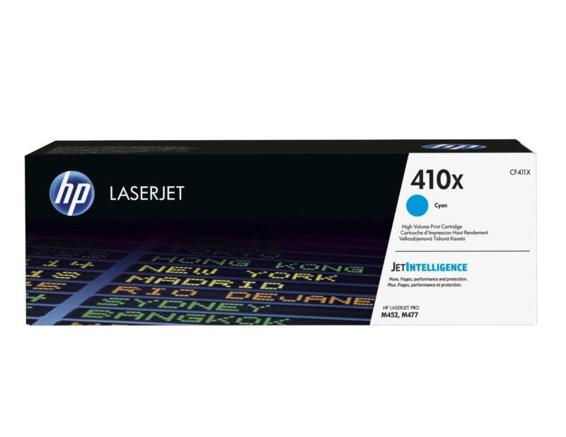 HP 410X - High Yield - cyan - original - LaserJet - toner cartridge (CF411X), photo 1 of 1