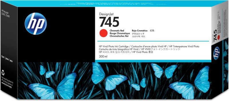 HP 745 - high capacity - chromatic red - original - DesignJet - ink cartridge, photo 1 of 1