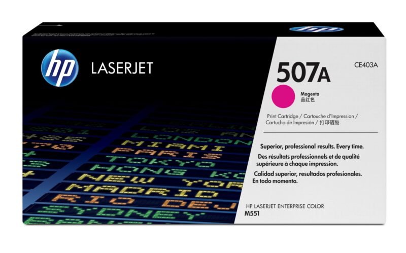 HP 507A - magenta - original - LaserJet - toner cartridge (CE403A), photo 1 of 1
