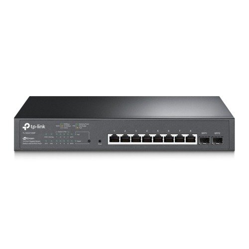TP-LINK (SG2210MP) JetStream 10-Port Gigabit Smart Switch with 8-Port PoE+, 2 GB SFP Slots, Rackmountable, photo 1 of 1