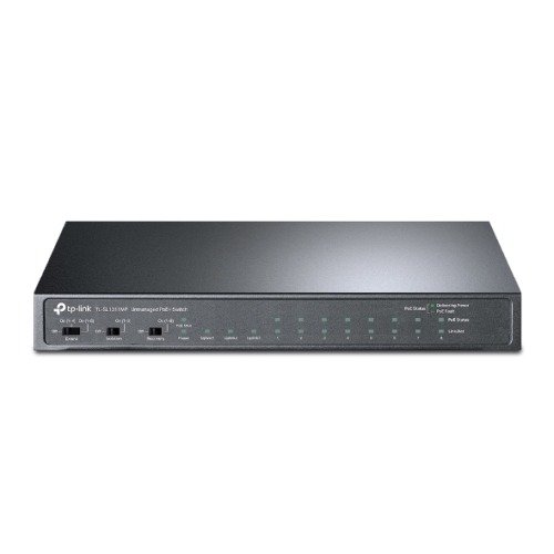 TP-LINK (TL-SL1311MP) 8-Port Unmanaged Desktop PoE+ Switch, 8-Port 10/100Mbps + 2-Port Gigabit RJ45 & 1 Gigabit SFP, photo 1 of 1