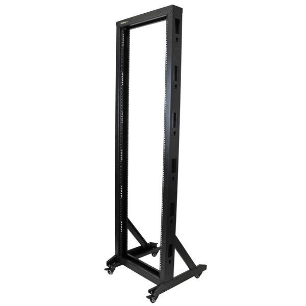 STARTECH.COM 42U Mobile Open Frame Network Rack with Wheels- 663lbs, photo 1 of 1
