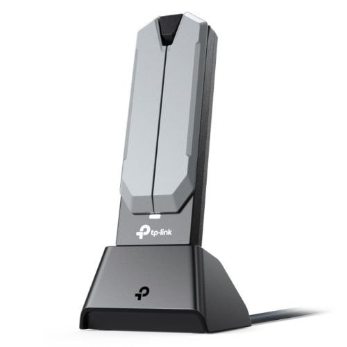 TP-LINK (Archer TBE400UH) BE6500 Wi-Fi 7 High Gain Wireless USB Adapter, Tri-Band, USB 3.0, MLO, MU-MIMO, OFDMA, Multi-RU, Cradle, photo 1 of 1