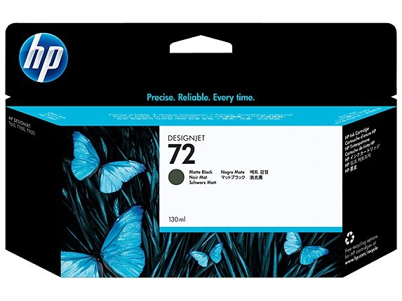 HP 72 matzwarte DesignJet inktcartridge, 130 ml, foto 1 van 1