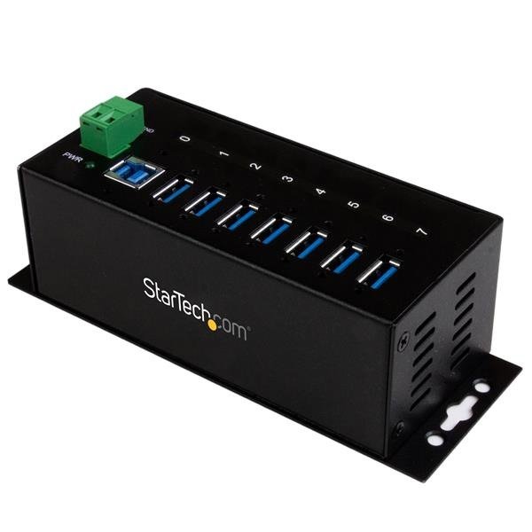 STARTECH.COM 7 Port Industrial USB 3.0 Hub - with ESD Protection - Mountable - USB 3 Hub, photo 1 of 1