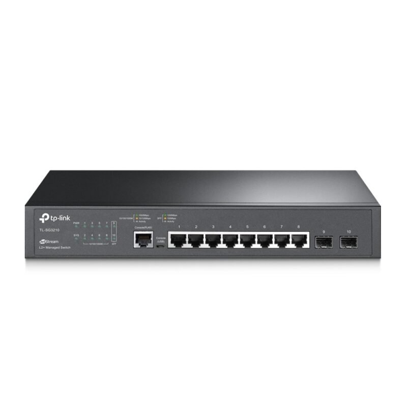 TP-LINK JetStream TL-SG3210 8 Ports Manageable Ethernet Switch - 2 Layer Supported - Twisted Pair, photo 1 of 1