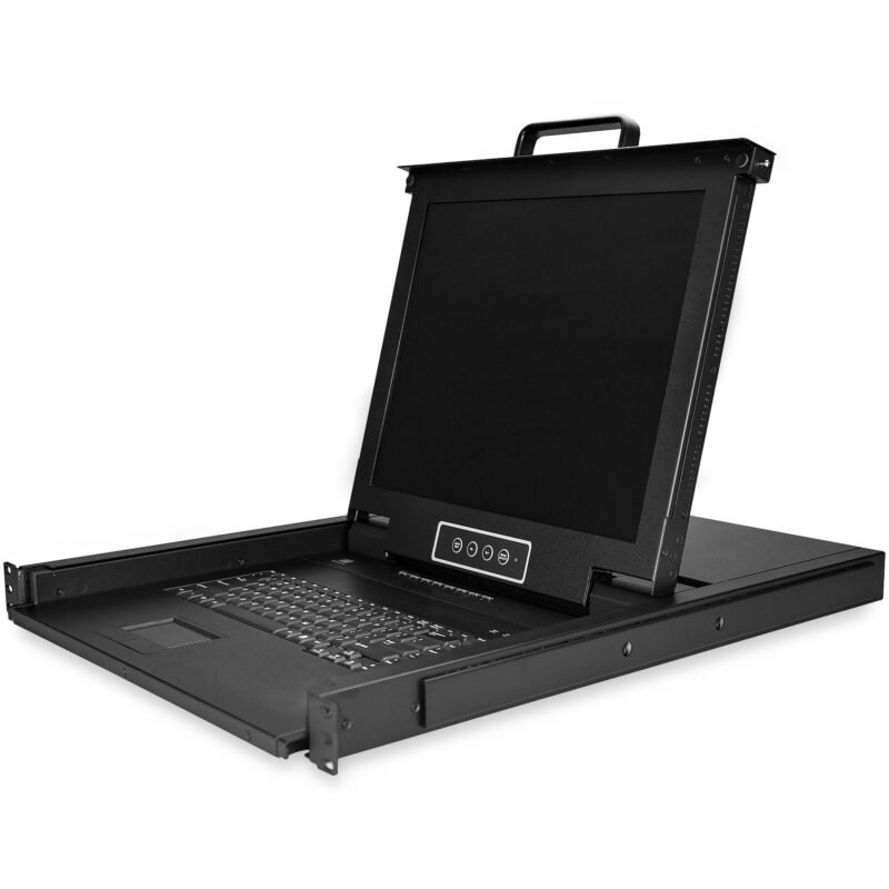 STARTECH.COM 8 Port Rackmount KVM Console with 6ft Cables, Integrated KVM Switch with 17" LCD Monito, photo 1 of 1