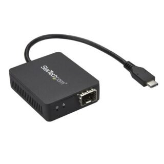 STARTECH.COM USB C to Fiber Optic Converter - Open SFP - USB 3.0 Gigabit Ethernet Network Adapter