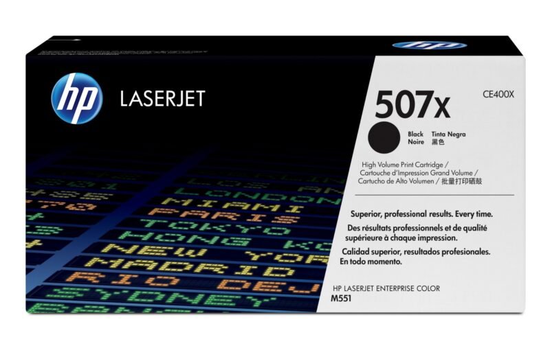 HP 507X originele high-capacity zwarte LaserJet tonercartridge, foto 1 van 1