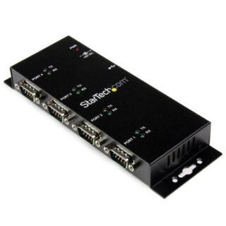 STARTECH.COM USB to Serial Adapter Hub - 4 Port - Industrial - Wall Mount - Din Rail