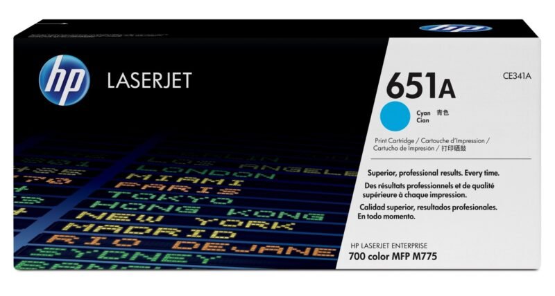 HP 651A - cyan - original - LaserJet - toner cartridge (CE341A), photo 1 of 1