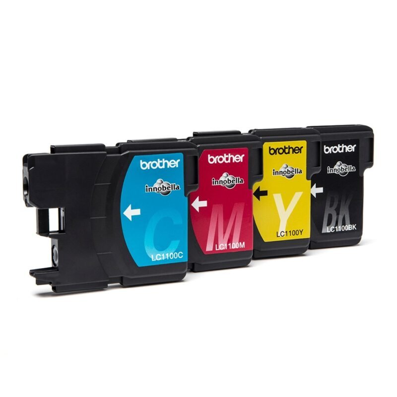 Brother LC1100VALBP inktcartridge 4 stuk(s) Origineel Zwart, Cyaan, Magenta, Geel, foto 1 van 1