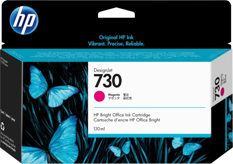 HP 730 magenta DesignJet inktcartridge, 130 ml, foto 1 van 1