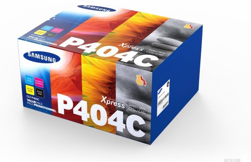 Samsung CLT-P404C 4-pack zwarte/cyaan/magenta/gele tonercartridges, foto 1 van 1