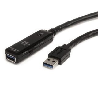 STARTECH.COM 32.8 ft Active USB 3.0 Extension Cable with AC Power Adapter - Shielded