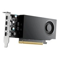 PNY NVIDIA Professional RTX A1000 Retail Graphics Card, 8GB GDDR6, 2307 CUDA Cores, 72 Tensor Cores, Single Fan, 4x mini-DisplayPorts