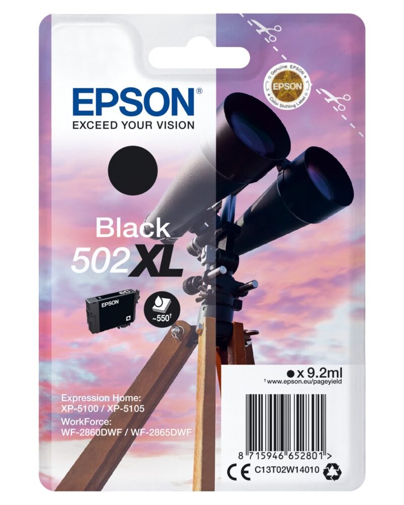 EPSON 502XL - high capacity - black - original - ink cartridge, photo 1 of 1