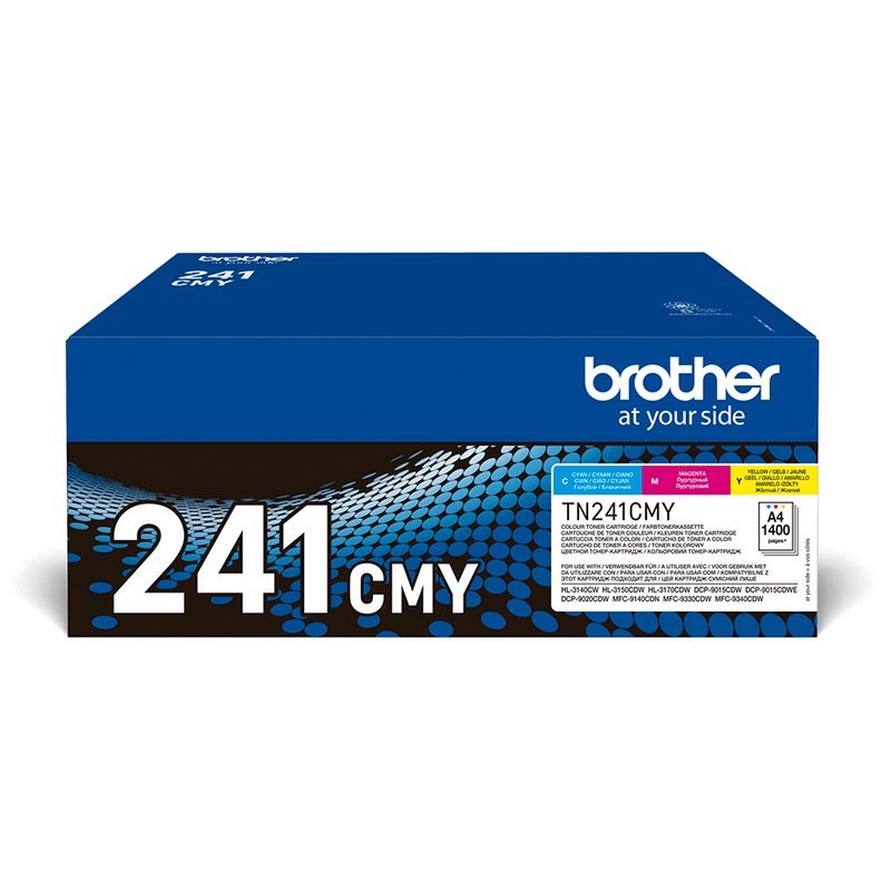 Brother TN-241CMY tonercartridge 3 stuk(s) Origineel Cyaan, Magenta, Geel, foto 1 van 4