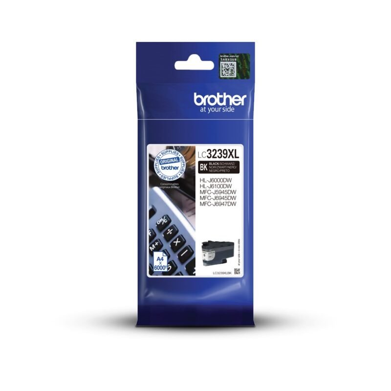 BROTHER LC-3239XLBK Original Ink Cartridge - Black - Inkjet - High Yield - 6000 Pages - 1 Pack, photo 1 of 1