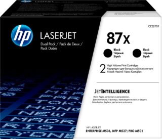 HP 87X - 2-pack - High Yield - black - original - LaserJet - toner cartridge (CF287XD)