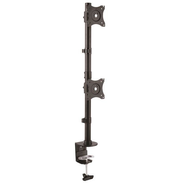 STARTECH.COM Vertical Desk Mount Dual Monitor Arm - For Monitors 13" to 27" - Adjustable, photo 1 of 1
