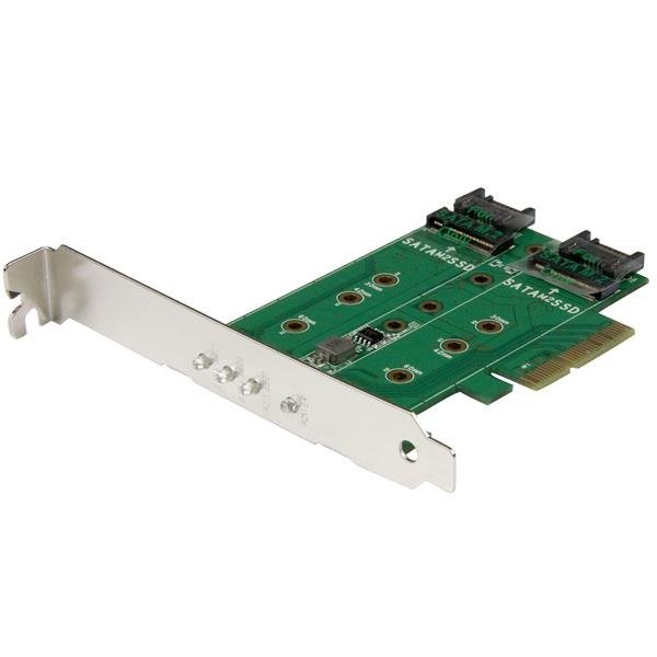 STARTECH.COM M.2 Adapter - 3 Port - 1 x PCIe (NVMe) M.2 - 2 x SATA III M.2 - SSD PCIE M.2 Adapter, photo 1 of 1