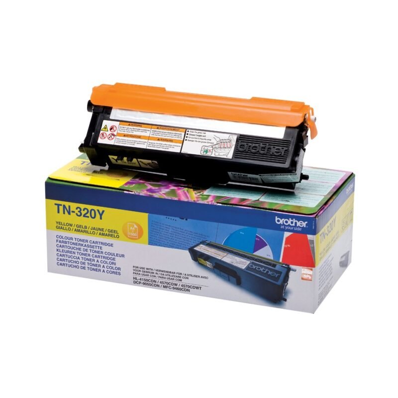 BROTHER TN320Y - yellow - original - toner cartridge, photo 1 of 1