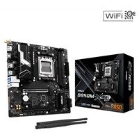 ASRock B850M-X WiFi AMD AM5 Socket Motherboard, Micro-ATX, 2x DDR5 Slots, 2x M.2 Sockets, 1x USB-C Port, 2.5GbE LAN, Wi-Fi 6E, 1x DisplayPort / 1x HDMI Port