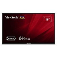 Viewsonic VA1650 16 inch USB-C Lightweight Portable IPS Monitor, Full HD, 60Hz, HDMI (v1.4), VESA, Built in Foldable Stand