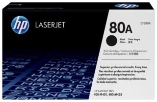 HP 80A - black - original - LaserJet - toner cartridge (CF280A)