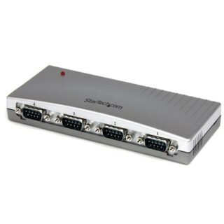 STARTECH.COM USB to Serial Adapter Hub - 4 Port - Bus Powered - DB9 (9-pin) - USB Serial