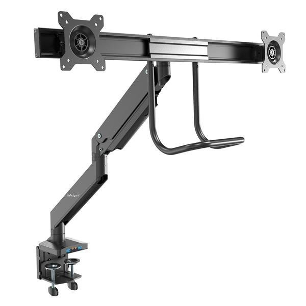 STARTECH.COM Desk Mount Dual Monitor Arm with USB & Audio, Slim Full Motion Adjustable Dual Monitor, photo 1 of 1