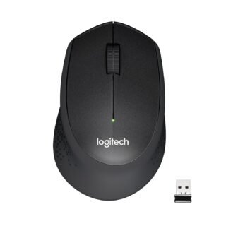 LOGITECH M330 Mouse - Optical - Wireless - 3 Button(s) - Black - Radio Frequency - USB - 1000 dpi