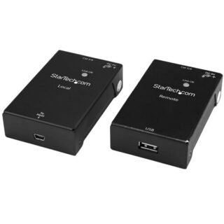 STARTECH.COM USB 2.0 Extender over Cat5e/Cat6 Cable (RJ45), Up to 165ft (50m), High Speed USB Port E